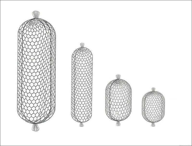 Cylindrical Sack Gabion Diameter 0.8m