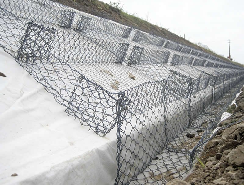 Slope Stabilization with Gabions
