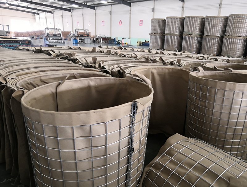 Gabion Mesh Baskets Ready for Deployment