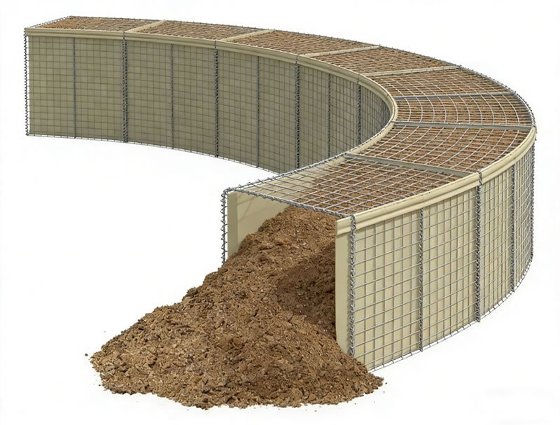 Sand-Filled Gabion for Coastal Protection