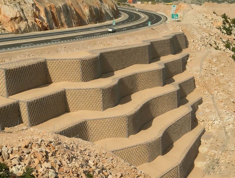 Water Channel Gabion Reinforcement