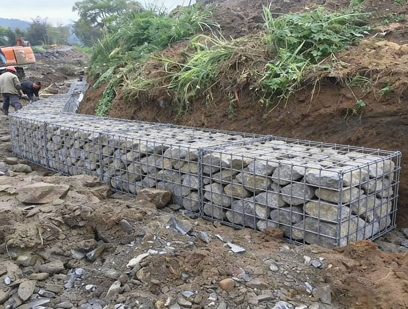 Gabion Baskets for Riverbed
